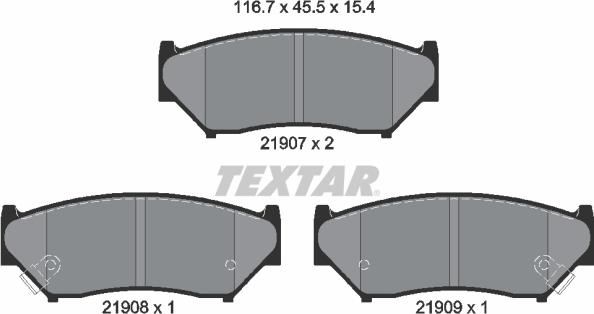 Textar 2190701 - Jarrupala, levyjarru inparts.fi