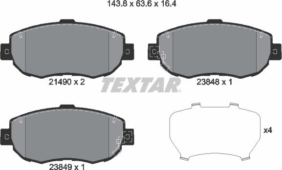 Textar 2149001 - Jarrupala, levyjarru inparts.fi