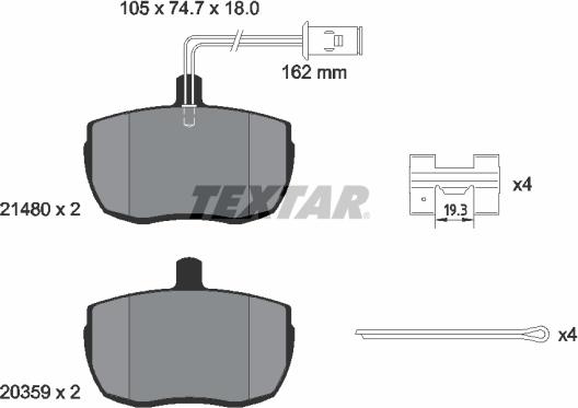 Textar 2148001 - Jarrupala, levyjarru inparts.fi