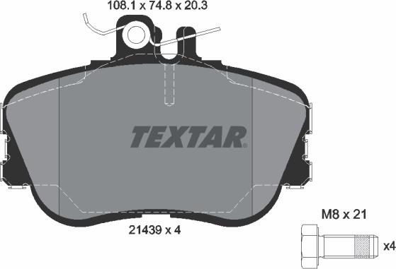 Textar 89011000 - Jarrupalasarja, levyjarru inparts.fi