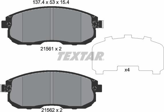 Textar 2156203 - Jarrupala, levyjarru inparts.fi