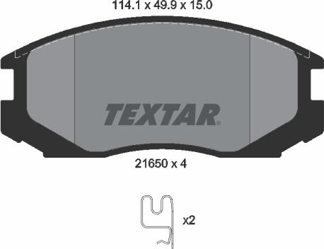 Textar 2165001 - Jarrupala, levyjarru inparts.fi