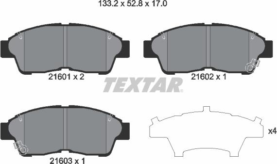 Textar 2160101 - Jarrupala, levyjarru inparts.fi