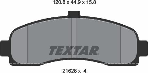 Textar 2162601 - Jarrupala, levyjarru inparts.fi