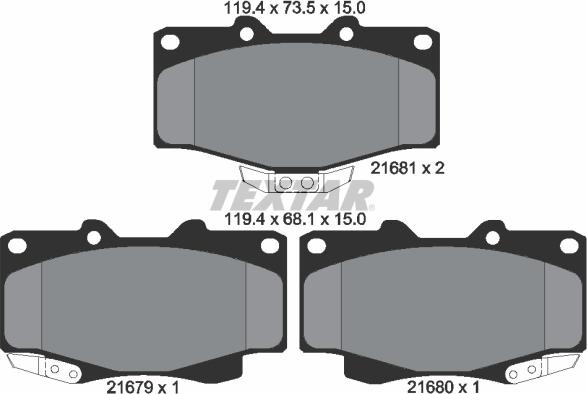 Textar 2167904 - Jarrupala, levyjarru inparts.fi