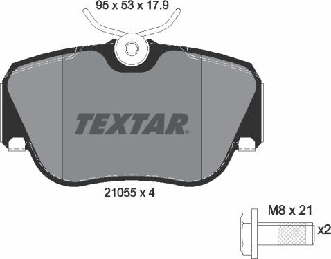 Textar 89010100 - Jarrupalasarja, levyjarru inparts.fi