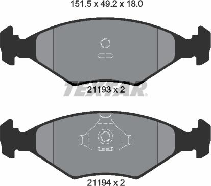 Textar 2119301 - Jarrupala, levyjarru inparts.fi