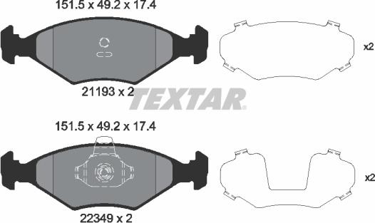 Textar 2119303 - Jarrupala, levyjarru inparts.fi