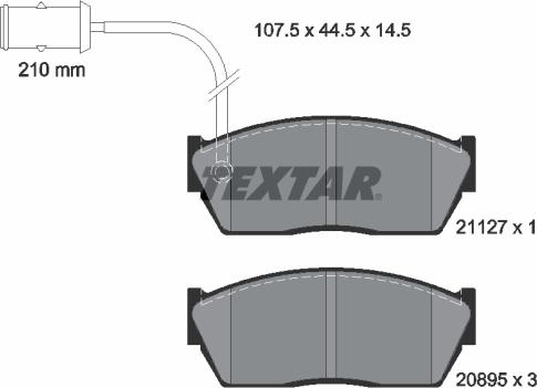 Textar 2112701 - Jarrupala, levyjarru inparts.fi