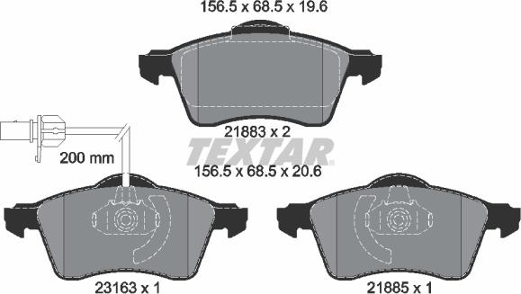 Textar 2188501 - Jarrupala, levyjarru inparts.fi