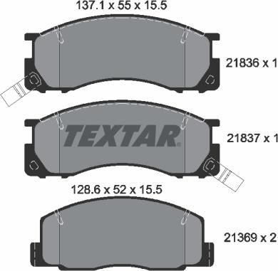 Textar 2183601 - Jarrupala, levyjarru inparts.fi