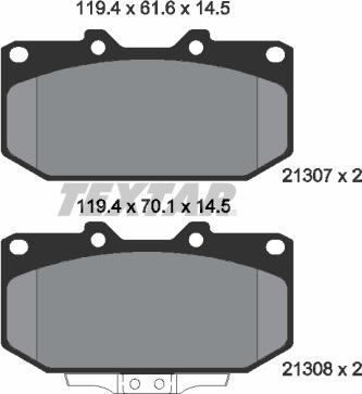 Textar 2130701 - Jarrupala, levyjarru inparts.fi