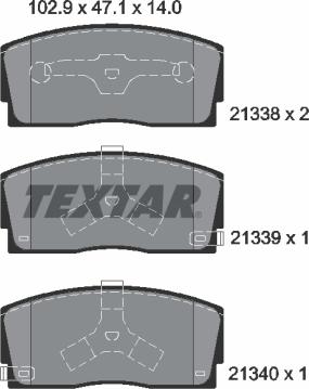 Textar 2133801 - Jarrupala, levyjarru inparts.fi