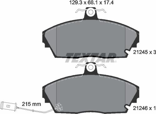 Textar 2124501 - Jarrupala, levyjarru inparts.fi