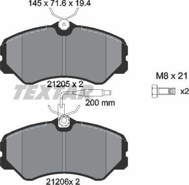 Textar 2120501 - Jarrupala, levyjarru inparts.fi