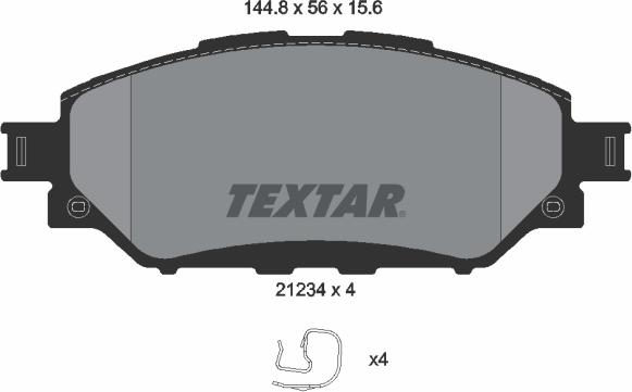 Textar 2123401 - Jarrupala, levyjarru inparts.fi