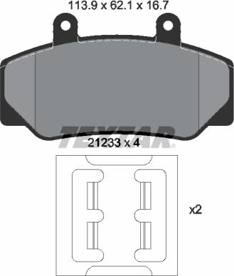 Textar 2123302 - Jarrupala, levyjarru inparts.fi