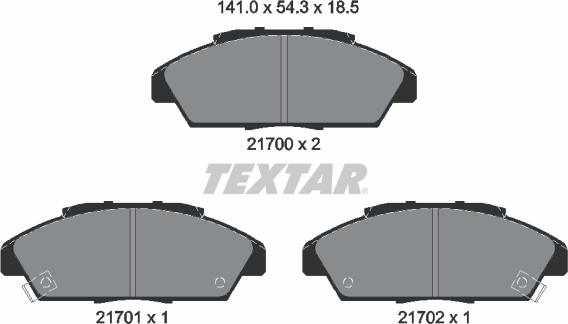 Textar 2170001 - Jarrupala, levyjarru inparts.fi