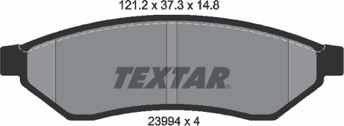 Textar 2399401 - Jarrupala, levyjarru inparts.fi