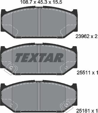 Textar 2396201 - Jarrupala, levyjarru inparts.fi