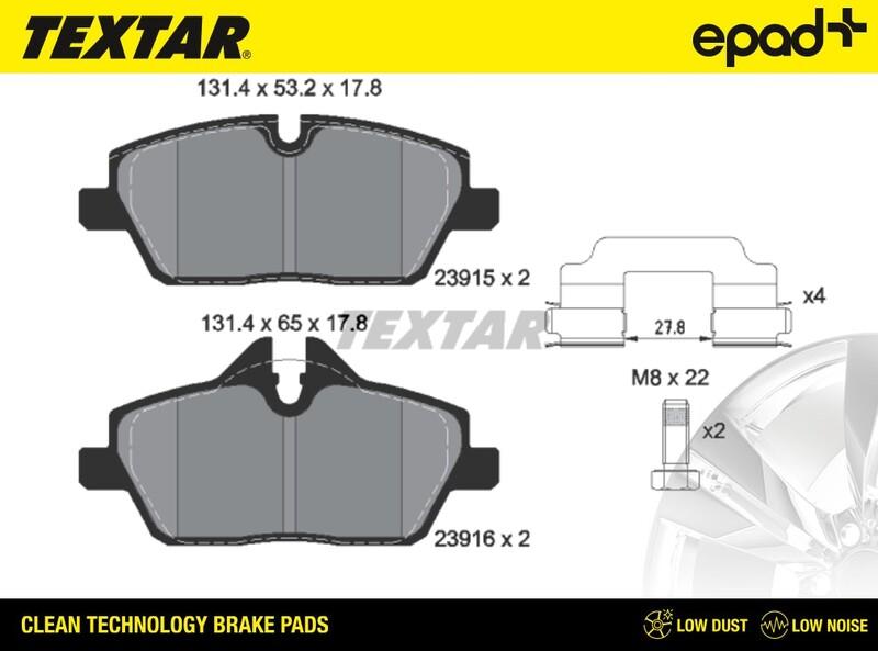 Textar 2391503CP - Jarrupala, levyjarru inparts.fi