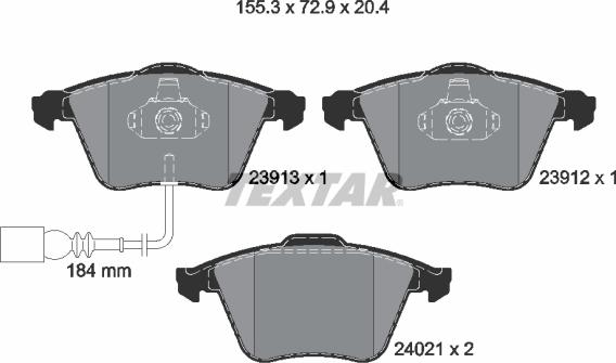 Textar 2391301 - Jarrupala, levyjarru inparts.fi