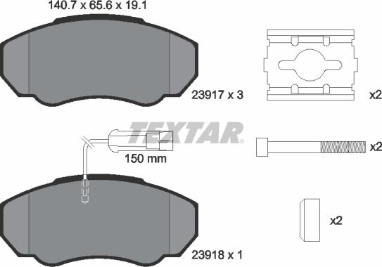 Textar 2391701 - Jarrupala, levyjarru inparts.fi