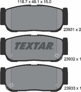 Textar 2393101 - Jarrupala, levyjarru inparts.fi