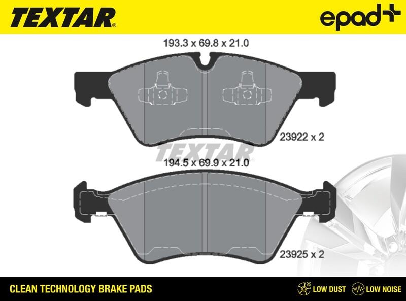 Textar 2392201CP - Jarrupala, levyjarru inparts.fi