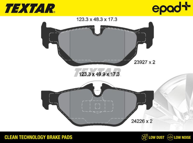 Textar 2392701CP - Jarrupala, levyjarru inparts.fi