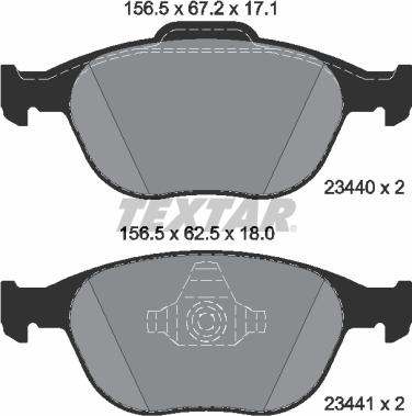 Textar 2344007 - Jarrupala, levyjarru inparts.fi