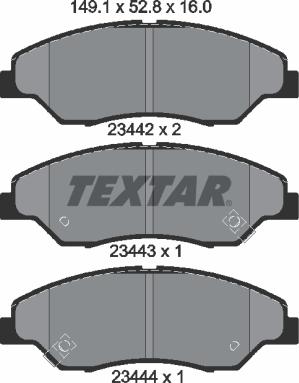 Textar 2344201 - Jarrupala, levyjarru inparts.fi