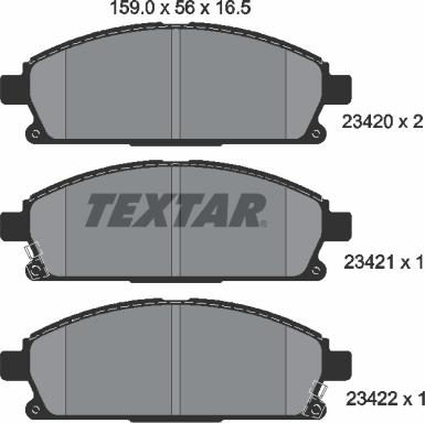 Textar 2342001 - Jarrupala, levyjarru inparts.fi