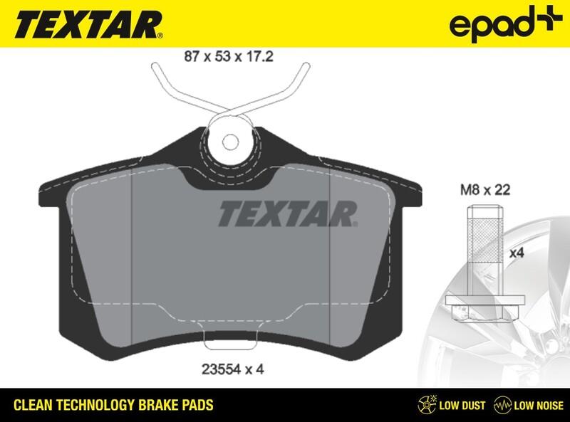 Textar 2355402CP - Jarrupala, levyjarru inparts.fi