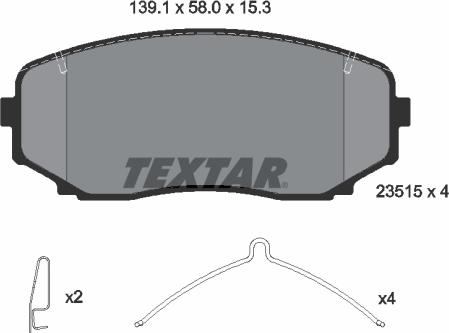 Textar 2351505 - Jarrupala, levyjarru inparts.fi