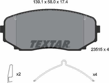 Textar 2351503 - Jarrupala, levyjarru inparts.fi