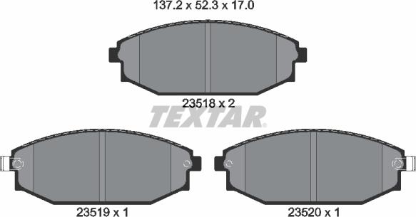 Textar 2351801 - Jarrupala, levyjarru inparts.fi