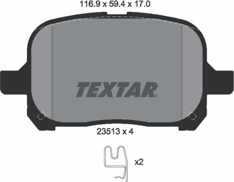 Textar 2351302 - Jarrupala, levyjarru inparts.fi