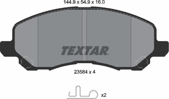 Textar 2358401 - Jarrupala, levyjarru inparts.fi