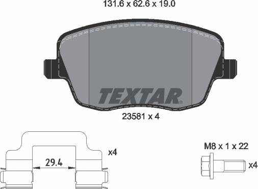 Textar 2358101 - Jarrupala, levyjarru inparts.fi