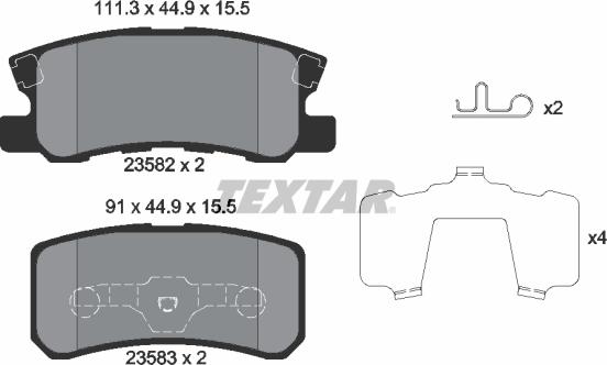 Textar 2358202 - Jarrupala, levyjarru inparts.fi