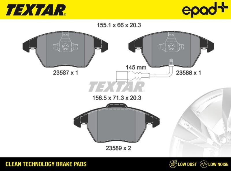 Textar 2358701CP - Jarrupala, levyjarru inparts.fi