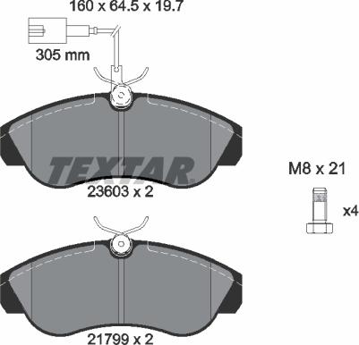 Textar 2360301 - Jarrupala, levyjarru inparts.fi