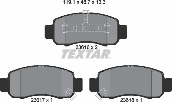 Textar 2361601 - Jarrupala, levyjarru inparts.fi