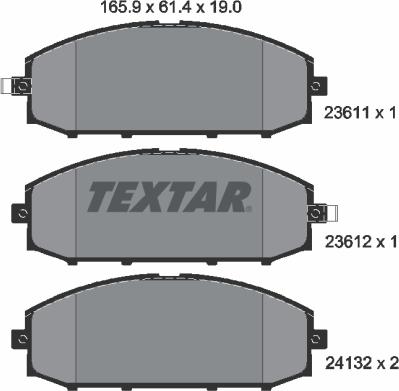 Textar 2361101 - Jarrupala, levyjarru inparts.fi