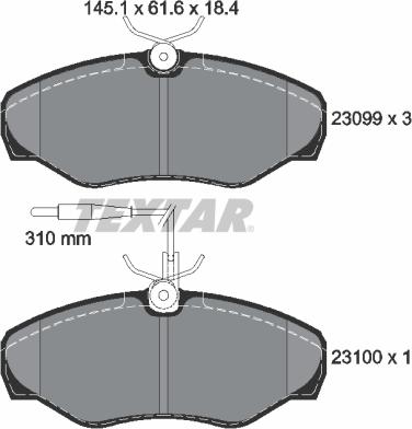 Textar 2309903 - Jarrupala, levyjarru inparts.fi