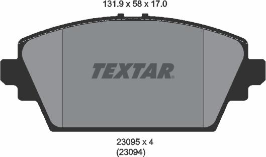 Textar 2309501 - Jarrupala, levyjarru inparts.fi