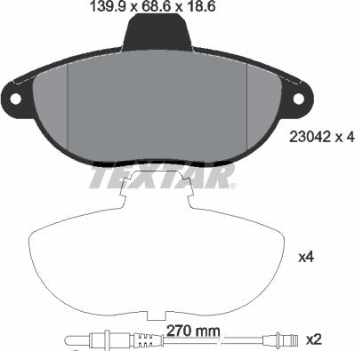 Textar 2304201 - Jarrupala, levyjarru inparts.fi