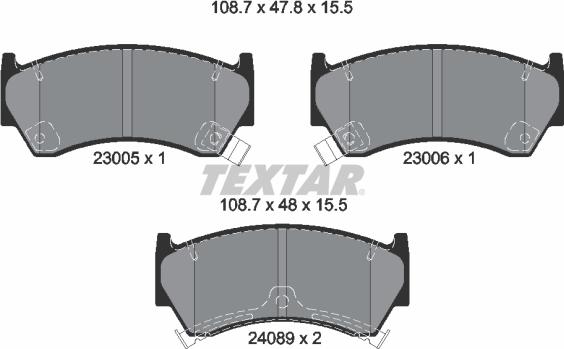 Textar 2300501 - Jarrupala, levyjarru inparts.fi