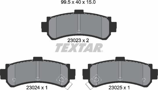 Textar 2302301 - Jarrupala, levyjarru inparts.fi